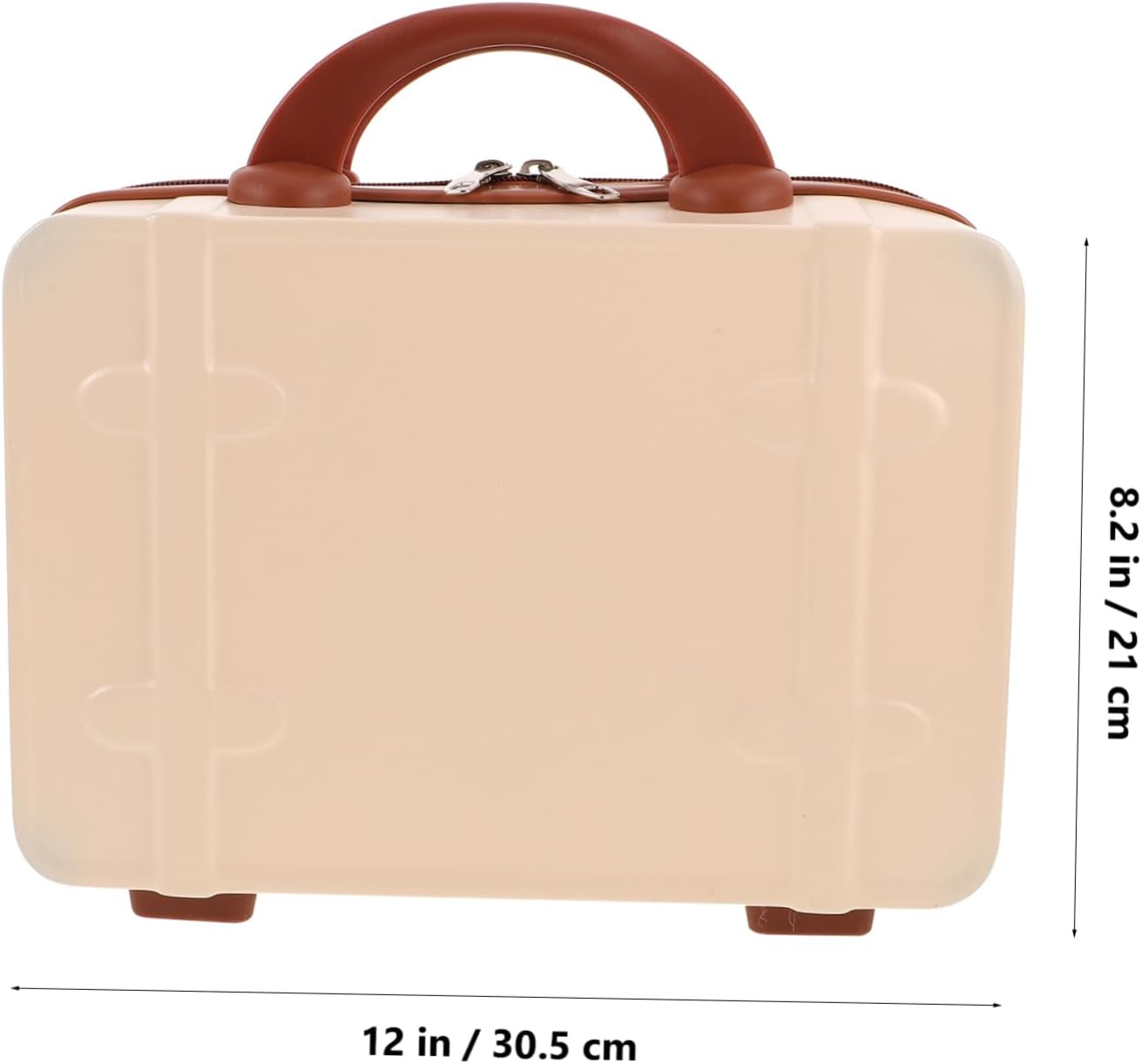Retro Mini Suitcase Vintage Makeup Travel Case 14-inch Portable Cosmetic Brush Storage Organizer Vanity Case Small Luggage For Women