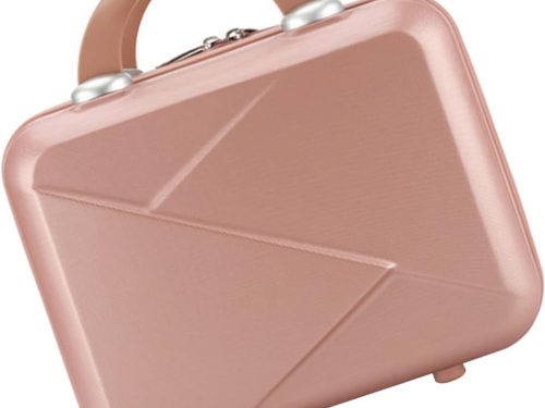 Cosmetic Storage Bag 14-inch Portable Makeup Suitcase for Women Easy to Clean And